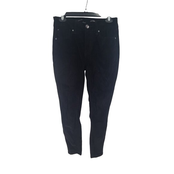 Seven 7 For All Mankind Women's Tummyless High-Rise Skinny Pants Black Size 6 - Picture 1 of 7